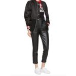 Opening Ceremony  Pants Womens Size 0 Faux Leather Zipper‎ Pocket Straight Leg Photo 2