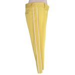 BCBG MAXAZRIA Stretch Cotton Spandex Crop Pant New Yellow White $134 NWT Photo 1