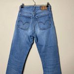 Levi's  White Oak Cone Denim Blue High Rise Straight Jeans Button Fly Cotton 25 Photo 6