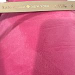 Kate Spade  Pyramid Bow Goldtone Bright Coral Pink Leather Belt S Photo 4