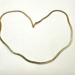 Napier vintage gold tone flat chain necklace Photo 8