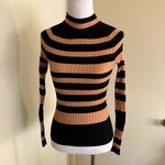 ZARA  mock neck sweater s black taupe Photo 2
