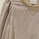 Saylor  Addy Metallic Puff Sleeve Sweatshirt Size Large EUC Photo 2