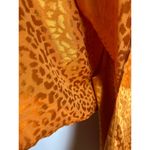 Marc New York  Andrew Marc Leopard Copper Blouse Size XL Work Career Fall Photo 2