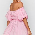 Beginning Boutique Pink Puff Sleeve Dress Photo 2