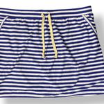 J.Crew Weekend NWT Blue White Striped Terry Cloth Skirt Size XL Coastal Preppy Photo 0