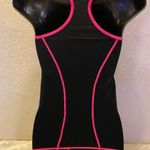 Splash Black and Pink Contrast Trim Stitched One Size Stretch Tank Top Athletic Photo 13