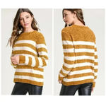 Pink Rose 🆕 Super Soft Striped Sweater L🆕 Photo 1