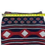 Kookai Women's Multicolor Aztec Geometric Pencil Mini Knit Skirt Size 4 Festival Photo 2