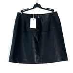 Ted Baker Black Leather Mini Skirt Photo 6