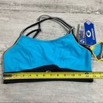 Blue Bikini Top Gwinner Sz 10 Aqua and Grey NWT Swimsuit Photo 1