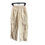 Wild Fable  Wide Leg Cargo Pants Women XS Mid-Rise Pull On Cream Off White Casual Photo 1