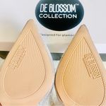 De Blossom Collection  Rhinestone Silver Nude Shimmer Heels. Photo 6