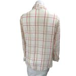 Sanctuary  White Multicolor Plaid Checkered Long Sleeve Button Down Shirt Top S Photo 1