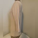 Women Beige Solid Round Neck T Photo 3