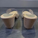 NINA Z New York Clear PVC Wood Heel Clogs Slides Mule Sandals EU 39 (US 9) Tan Photo 5