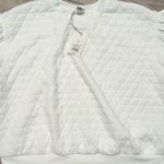 A New Day π PLUS XXL 2X White Quilted Puff Sleeve Top Shirt Casual NWT Photo 1