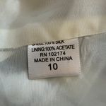 Flores & Flores 100% Silk Floral Open Front Blazer Jacket Women's 10 Black White Photo 9