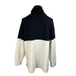 Terra & Sky  0X-Large (14W) Sweater Cowl Neck Long Sleeves Slits Colorblock New Photo 3