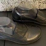 Clarks Collection Black Leather Slip On Shoes Flats Womens Size 9 M Career Comfy Photo 0