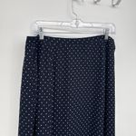 Liz Claiborne The Villager Vintage Blue & White Polka Dot Midi Skirt 16 Photo 1