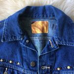 Vintage Cut Off Denim Vest Bedazzled Denim Size L Photo 1