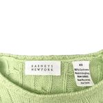 barney's new york  100% Cashmere Cable Knit Sweater Green Vintage Women's Size XS Photo 2