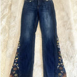 Ashley Mason  Chloe‎ Embroidered Bootcut Flared High Rise Jeans Boho Size  9/29 Photo 0