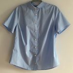 Short Sleeve Blue Oxford Dress Shirt Size M Photo 2