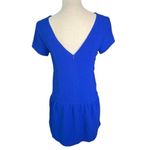 CO Blue drop waist Mini Dress preppy academia cosplay minimalist casual spring Size XS Photo 3
