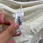 ANDIE New! Cheeky Bottom Bone Cream Textured Bikini Bottom Womens Size XL Photo 2