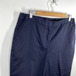 Lands' End Navy Blue Cotton Blend Cropped Pants Capri Women's Size 16 Petite 16P Photo 3