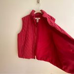 Jones New York SPORT Hot Pink Quilted Vest Photo 4