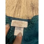 Cachet Vintage Shiny Emerald Nightgown and Robe Set Large No Belt Green Photo 9