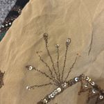 Euro 100% Silk Beaded Top Black Size L Photo 8