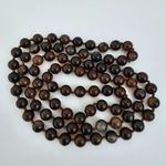 Smoke Tea Quartz Crystal Beaded Long Necklace 30" Brown Photo 4