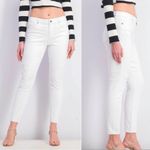 Pistola Revolve Distressed Skinny Crop Jeans in White Size 27 Photo 1