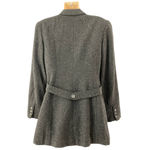 Kenar Studio Charcoal Tweed Wool Silk Blend Blazer size 6 Photo 10