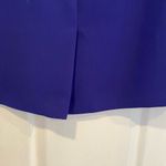Evan Picone  Suit Size 16P Bright Blue A Line Midi Skirt Back Slit Zip Lined Photo 6