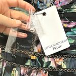 Little Mistress  Pintuck Pleated Floral Maxi Dress‎ Black Size 2 Photo 3