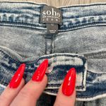 New York And Company Acid Wash Cutoff Denim Shorts Size 12 NEW Photo 2