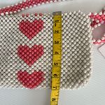 Isaac Mizrahi  White and Pink Heart Beaded Crossbody Bag Photo 9