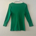 Old Navy ⭐️ bright green long sleeve tshirt with ruffles on chest size medium Photo 13
