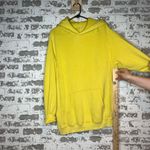 Aerie  | women yellow distressed hoodie Photo 4