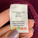 RDI  Maroon Hi-Low Pullover Crewneck Sweater Photo 5