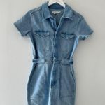 Good American  Denim Fit For Success Mini Dress S Photo 6