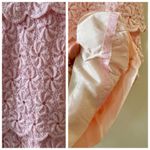 Vintage 1960s Powder Pink Floral Lace Sleeveless Sheath Midi Dress, sz. S Photo 11