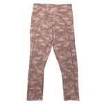 Athleta  Ultimate Stash Pocket Capri Small Pink Mauve Camo High Rise Workout EUC Photo 2