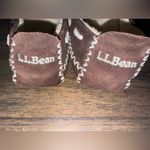 L.L.Bean Brown moccasin Slippers with sherpa Lining women’s 7 Photo 1