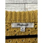 Madewell  Women’s Basket-weave Stitch Sweater - Golden Yellow / Size XS Photo 4